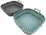 Silikoninis įdėklas kar&scaron;to oro gruzdintuvei, rinkinys MPLCo Air Fryer 22276838, pilka sp./turkio sp., 22 cm x 22 cm