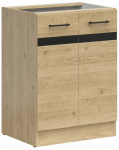 Apatinė virtuvinė spintelė Junona Line, bernstein oak sp., 47 cm x 60 cm x 82.5 cm