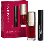 Lūpų aliejus, rinkinys Clarins Lip Comfort 2-Piece Case, cherry sp., 03