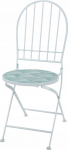 Lauko kėdė Ambiance 84464, balta sp./žalia sp., 38 cm x 38 cm x 90 cm
