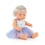Lėlė Miniland My Friends & Me Cauacsian Girl, 38 cm, balta sp.