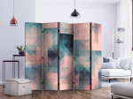 &Scaron;irma Artgeist Pixels (Green And Pink) II Paraventtc0384, įvairių spalvų, 225 cm x 172 cm