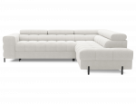 Kampinė sofa - lova Ferucce, balta sp., de&scaron;ininė, 200 x 276 cm x 93 cm