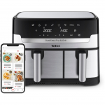 Kar&scaron;to oro gruzdintuvė Tefal Dual Easy Fry & Grill Ey905d, sidabro sp., 2700 W, 8.3 l