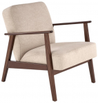 Krėslas Leisure Furniture Milano 1S, rie&scaron;uto sp./smėlio sp., 77 cm x 65 cm x 77 cm