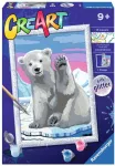 Tapymas pagal skaičius Ravensburger CreArt A Polar Bear