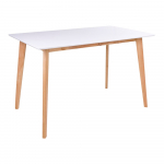 Valgomojo stalas House Nordic Vojens, balta sp./medžio sp., 120 cm x 70 cm x 75 cm