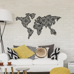 Sienos dekoracija Wallity The World Is Mine, 120 cm x 64 cm