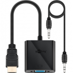 Adapteris Acc ACC HDMI to VGA HDMI male, VGA female, juoda sp.