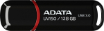 USB atmintinė Adata UV150 AUV150-128G-RBK, juoda sp./raudona sp., 128 GB