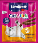Skanėstas katėms Vitakraft Cat Stick mini, ėriena/kalakutiena, 0.018 kg, 3 vnt.