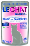&Scaron;lapias kačių maistas Monge LeChat Natural Pouches, jūros gėrybės/tunas, 0.08 kg