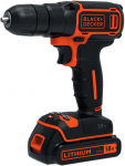 Gręžtuvas su akumuliatoriumi Black & Decker BDCD18-QW, 18 V, 1.5 Ah