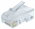 Jungtis Gembird 8P8C RJ-45, 100 vnt., skaidri sp.