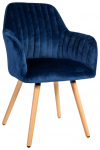 Valgomojo kėdė Home4you Ariel, mėlyna sp., 58 cm x 58.5 cm x 85 cm