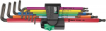 &Scaron;e&scaron;iakampis raktas Wera L-Key Multicolour Xl 967/9 Tx, 19.5 cm