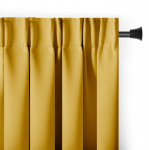 Užtemdanti užuolaida Restilo Pleat Blackout, geltona sp., 140 cm x 270 cm