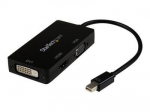 Laidas StarTech Mini DP/Thunderbolt To HDMI/VGA/DVI Mini DisplayPort, HDMI / DVI / VGA, 0.1 m, juoda sp.