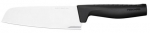 Virtuvinis peilis Fiskars Hard Edge Santoku, 291 mm, plastikas/nerūdijantysis plienas
