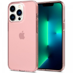 Telefono dėklas Spigen Crystal Flex for iPhone 13 Pro Max, Apple iPhone 13 Pro Max, skaidri sp./rožinė sp.