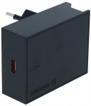 Telefono įkroviklis Swissten Premium SW-SAM-SFC-BK, USB, juoda sp., 25 W