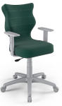 Vaiki&scaron;ka darbo kėdė Duo VT05 Size 6, 40 x 64 x 89.5 - 102.5 cm, žalia sp./pilka sp.