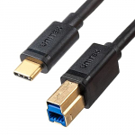 Kabelis Unitek USB-C - USB-B C14096BK-2M USB-C male, USB-B male, 2 m, juoda sp.