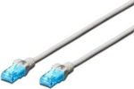 Tinklo kabelis Digitus Cat5e U/UTP RJ-45, RJ-45, 1 m, pilka