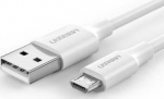 Laidas Ugreen 60141, Micro USB/USB, 100 cm, balta sp.
