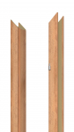 Vertikali durų stakta Domoletti, 209.5 cm x 10 - 14 cm x 1 cm, kairinė, belgi&scaron;ko ąžuolo sp.