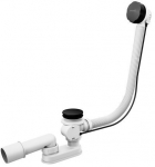 Sifonas voniai Ravak Bath Siphon With Overflow System, 370 mm, 50 mm, balta sp./juoda sp.
