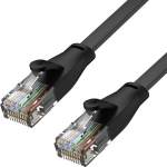 Tinklo kabelis Unitek Cat6 U/UTP C1808GBK RJ-45, RJ-45, 0.5 m, juoda sp.