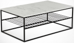 Kavos staliukas Kalune Design Etna Marmo, balta sp./pilka sp., 95 cm x 55 cm x 43 cm