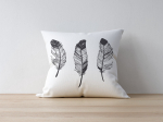 Dekoratyvinės pagalvėlės užvalkalas Mioli Decor 1068, balta/juoda, 43 cm x 43 cm