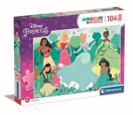Dėlionė Clementoni Disney Princess 23767, 42 cm x 62 cm, 104 vnt., įvairių spalvų