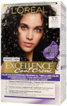 Plaukų dažai L&rsquo;Or&eacute;al Paris Excellence Cool Creme, ultra ash dark brown sp., 3.11, 60 ml