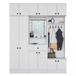 Prie&scaron;kambario baldų komplektas Kalune Design EA108 - 2570, vidaus, balta sp.