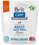 Sausas &scaron;unų maistas Brit Care Hypoallergenic Adult Large Breed Lamb, ėriena/ryžiai, 1 kg