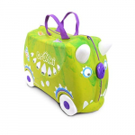 Vaiki&scaron;kas lagaminas Trunki Dinozaur Dudley, žalia sp., 18 l, 46 x 21 x 31 cm