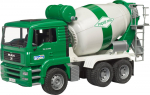 Žaislinis betonvežis Bruder Man TGA Concrete Mixer 02739, 1:16, balta sp./žalia sp.