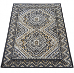 Kilimas vidaus Lara 09, balta/garstyčių/juoda, 150 cm x 80 cm