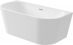 Vonia, laisvai pastatoma Deante Silia KDS_016W, 160 cm x 75 cm x 58 cm, ovalas, balta sp.