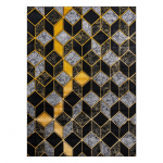 Kilimas vidaus Hakano Mosse Glam, aukso sp./juoda sp./pilka sp., 220 cm x 160 cm