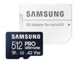 Atminties kortelė Samsung Ultimate, 512 GB, 200 Mb/s - 130 Mb/s