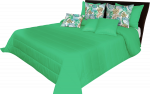 Lovatiesė NMN-003, žalia, 170 cm x 210 cm