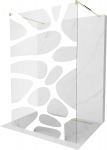 Du&scaron;o sienelė Mexen Kioto Walk-in, 140 cm x 200 cm, aukso sp./balta sp./grūdintas