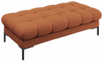 Prie&scaron;kambario suoliukas Micadoni Home Mamaia, ruda sp./juoda sp., 62 cm x 133 cm x 41 cm
