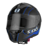 Motociklininko &scaron;almas Speed Race II, XL, mėlyna/juoda