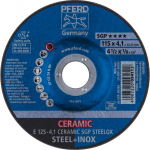 &Scaron;lifavimo diskas Pferd SGP Ceramic Steelox, 125 mm x 22.23 mm