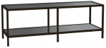 TV staliukas Kalune Design Basic, juoda sp./tamsiai pilka sp., 130 cm x 40 cm x 45 cm